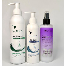 Набір для волосся  Soika 3в1 Pro посилений захист 700 мл(4820206212902)