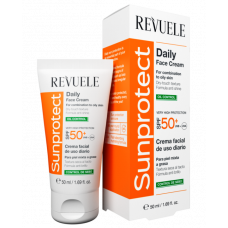 Сонцезахисний крем для обличчя Revuele Sunprotect SPF 50 контроль жиру 50 мл