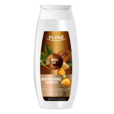  Шампунь поживний  FLOSE з аргановим маслом для пошкодженого та сухого волосся 400мл