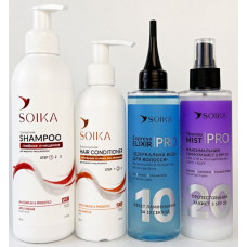 Набір для жирного волосся Soika 4в1 Реконструкція та зволоження 900 мл(4820206214602)