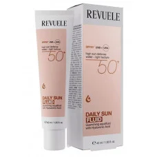 Флюїд для обличчя Reveule SPF 50+ щоденний сонцезахисний з гіалуроновою кислотою 40 мл
