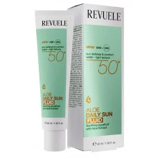  Флюїд для обличчя Reveule SPF 50+ щоденний сонцезахисний з алое вера 40 мл
